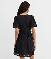 Petite Eyelet Flutter Sleeve Mini Pocket Dress carousel Product Image 2