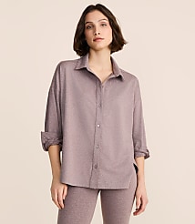 Lou & Grey Heathered Brushedsoft Shirt carousel Product Image 1