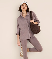 Petite Lou & Grey Heathered Brushedsoft Shirt carousel Product Image 2