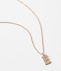 Pave Initial Necklace carousel Product Image 2