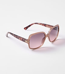 Metallic Trim Wrap Sunglasses carousel Product Image 1