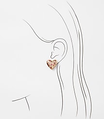 Scattered Crystal Heart Earrings carousel Product Image 2