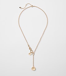Coin Drop Chain Link Necklace carousel Product Image 1