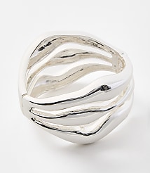 Sculpted Metallic Cuff Bracelet carousel Product Image 1