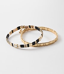 Sparkle Heart Chicklet Bracelet Set carousel Product Image 1