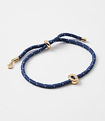 Rope Pull Tie Initial Bracelet carousel Product Image 1