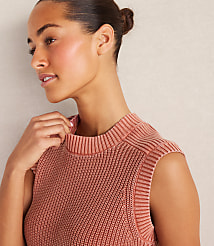 Haven Well Within Garment-Dyed Cotton Shaker Sleeveless Sweater carousel Product Image 2
