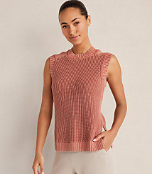 Haven Well Within Garment-Dyed Cotton Shaker Sleeveless Sweater carousel Product Image 1