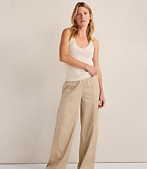 Haven Well Within Cotton Linen Plaited Tank carousel Product Image 2