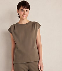 Haven Well Within Organic Cotton Interlock Pleated Tee