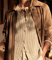 Haven Well Within Linen Tape Yarn Cardigan carousel Product Image 4