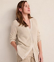 Haven Well Within Linen Tape Yarn Button-Up Cardigan carousel Product Image 1