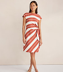 Haven Well Within Organic Cotton Interlock Stripe Mini Knot Dress carousel Product Image 2