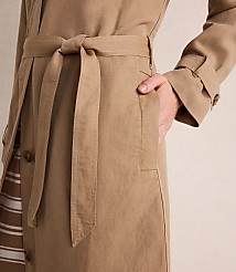 Haven Well Within Linen Blend Dobby Trench Coat carousel Product Image 3