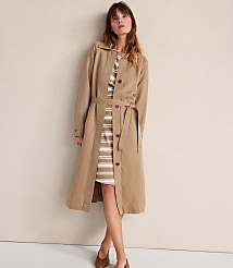 Haven Well Within Linen Blend Dobby Trench Coat carousel Product Image 1