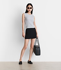 Petite LOFT Versa Ribbed Sleeveless Sweater carousel Product Image 1