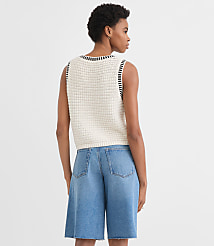 Scoop Neck Pocket Sweater Vest carousel Product Image 3