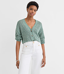 Marled V-Neck Cardigan carousel Product Image 1