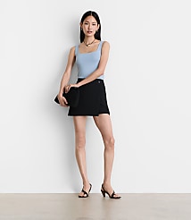LOFT Versa 360 Knit Square Neck Tank Top carousel Product Image 1