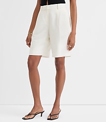 Bermuda Shorts in Linen Blend carousel Product Image 3