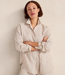 Haven Well Within The Daily Shirt in Everweave Linen Stripe carousel Product Image 1