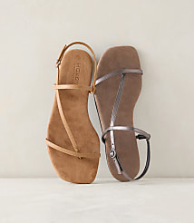 Haven Well Within Leather T-Strap Sandals carousel Product Image 2