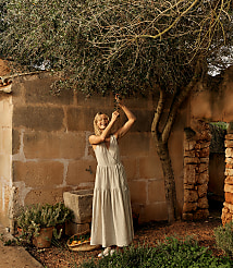 Haven Well Within Everweave Linen Tiered Wrap Dress carousel Product Image 5