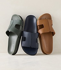 Haven Well Within Leather Cutout Slides carousel Product Image 2