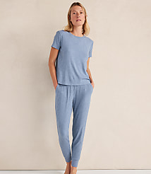 Haven Well Within Drapey Rib Knit Short Sleeve Crewneck carousel Product Image 2