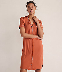 Haven Well Within Calm & Cool Notch Collar Sleep Dress carousel Product Image 2