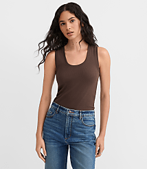 Petite Perfect Ribbed Scoop Neck Tank Top carousel Product Image 3