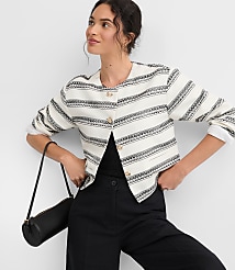 Striped Tweed Jacket carousel Product Image 3