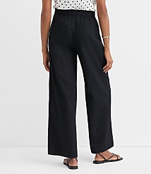 Linen Cotton Pull On Wide Leg Pants carousel Product Image 3