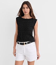 Puckered Ruffle Wedge Top carousel Product Image 1