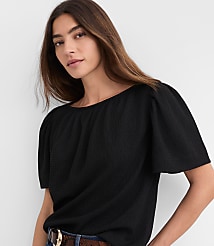 Flutter Sleeve Boatneck Top carousel Product Image 1