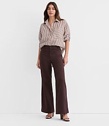 Welt Pocket Palmer Wide Leg Pants in Twill carousel Product Image 1
