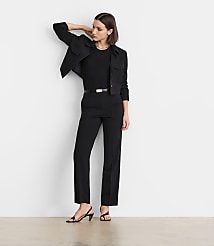 Petite LOFT Versa Seasonless Stretch Slim Pants carousel Product Image 1