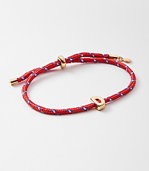 Rope Pull Tie Initial Bracelet carousel Product Image 1