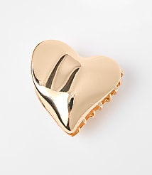 Metallic Heart Claw Hair Clip carousel Product Image 1