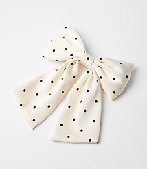Polka Dot Bow Barrette carousel Product Image 1