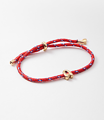 Rope Pull Tie Initial Bracelet carousel Product Image 1