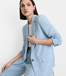 LOFT Versa Crepe Drape Relaxed Blazer carousel Product Image 2