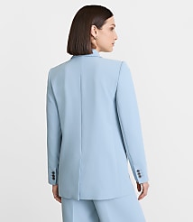 LOFT Versa Crepe Drape Relaxed Blazer carousel Product Image 3