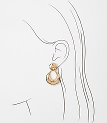 Molded Chunky Hoop Earrings carousel Product Image 2