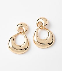 Molded Chunky Hoop Earrings carousel Product Image 1