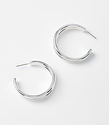 Sculpted Hoop Earrings carousel Product Image 1