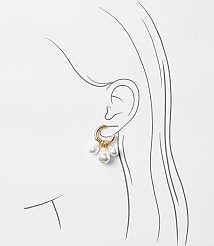 Pearlized Cluster Earrings carousel Product Image 2