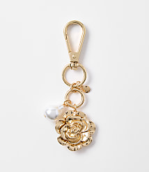 Pearlized Floral Bag Charm carousel Product Image 2