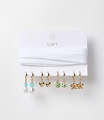 Pearlized Floral Shoe Charm Set carousel Product Image 2