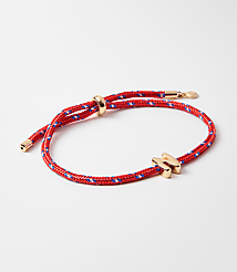 Rope Pull Tie Initial Bracelet carousel Product Image 1